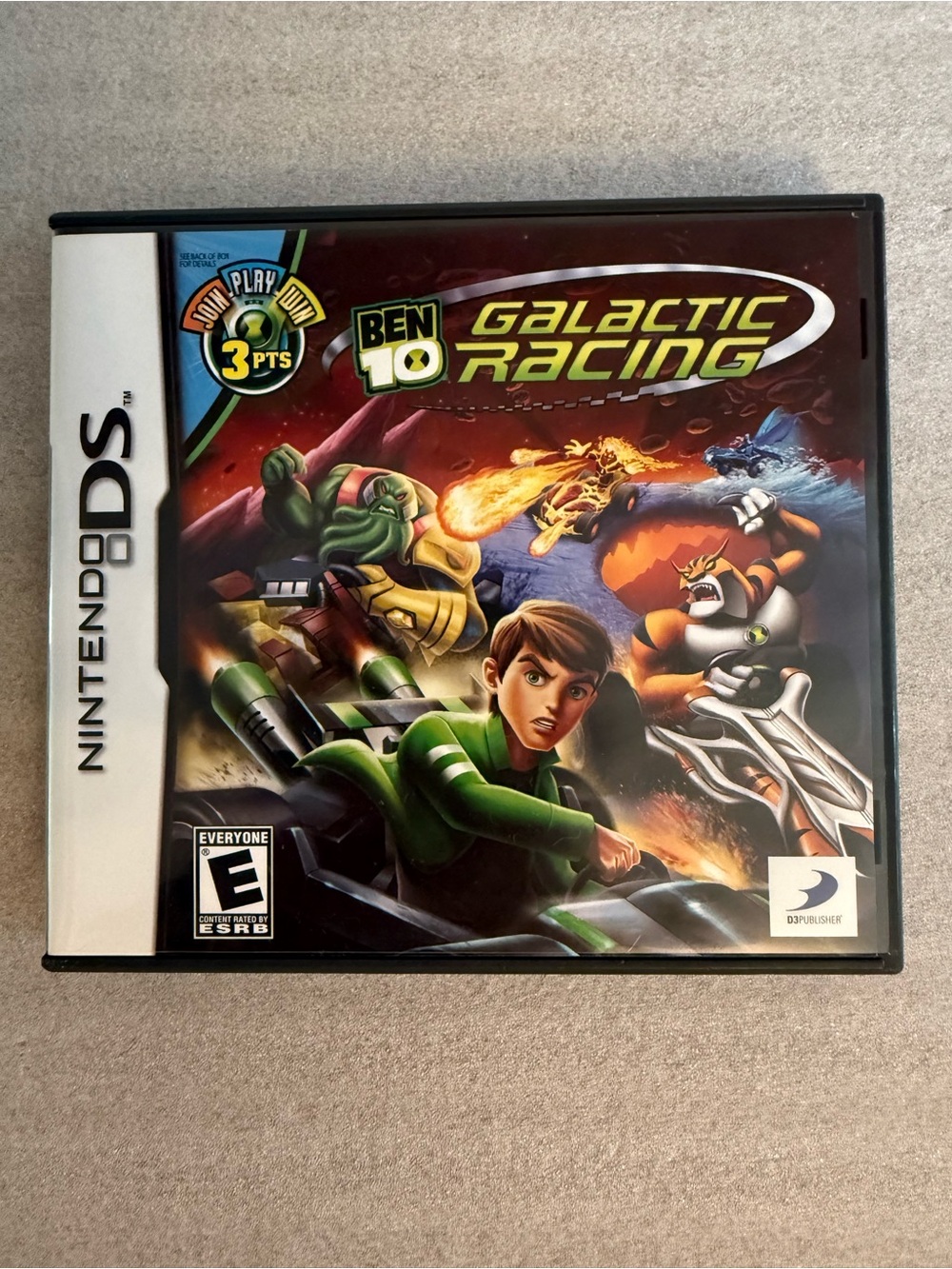 Nintendo DS Ben10 Galactic Racing Video Game